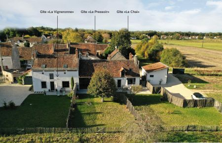 Vue d'ensemble des 3 Gîtes du VAL DE CHAMBORD (photo du propriétaire) Gîte n°41G1255 Huisseau-sur-Cosson - Loir-et-Cher - Vue d'ensemble des 3 Gîtes du VAL DE CHAMBORD (photo du propriétaire)