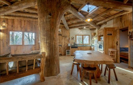 Salle à manger Cabane en bois41G1293 Crouy-sur-Cosson - Loir-et-Cher - Salle à manger